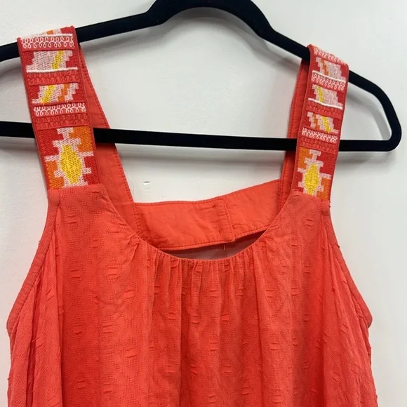 By Anthropologie coral embroidered tunic dress s - Picture 9 of 10